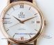 Perfect Replica Omega De Ville White Dial Rose Gold Case 39.5mm Watch (4)_th.jpg